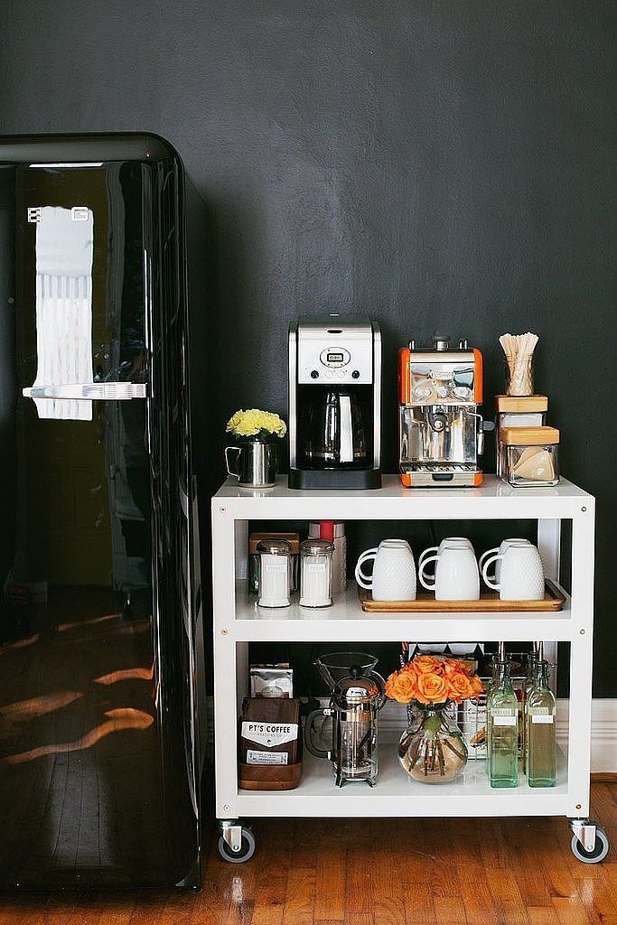 20 ideas de estación de café que son creativas y funcionales