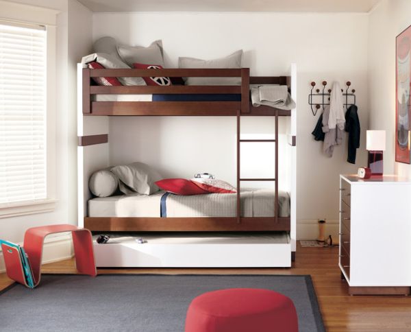 Más de 50 ideas modernas de diseño de literas para dormitorios pequeños