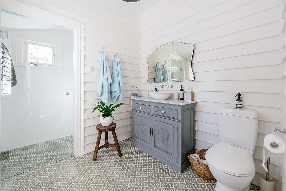 25 baños de madera y blanco para una ducha de moda y relajante