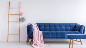 cojines para sofa azul