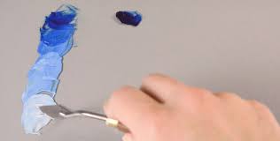 color azul de pintura