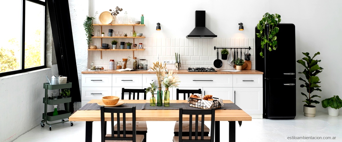 Cocina negra y blanca: El contraste perfecto en tu hogar